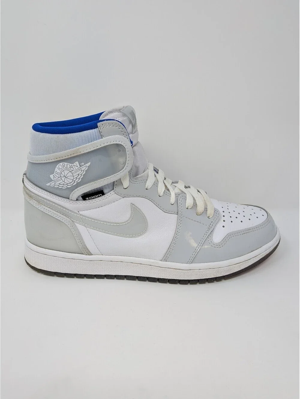 Air Jordan 1 High Zoom Racer Blue Men's Size 10 CK6637-104 With Box Extra Laces